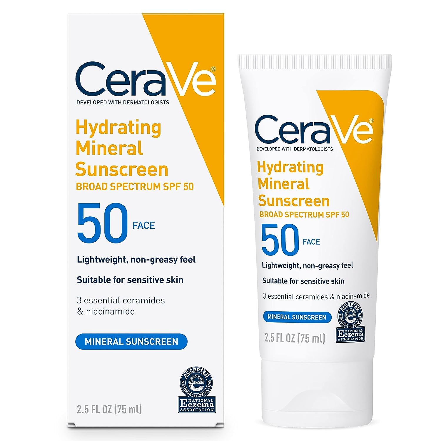 CeraVe Hydrating Mineral Sunscreen SPF 50 Face Lotion view 3