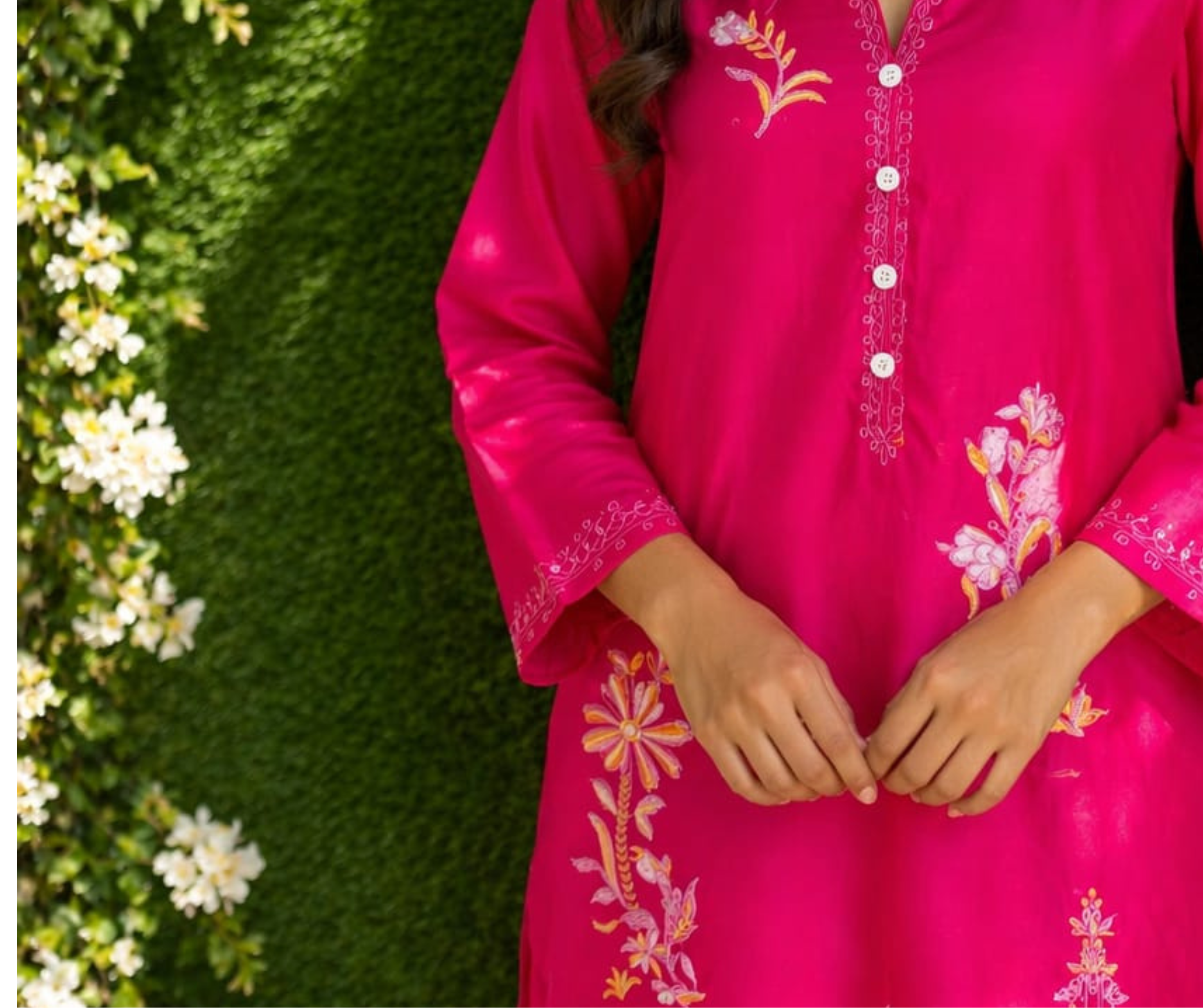 Stitched Plan Shirt for Women view 3